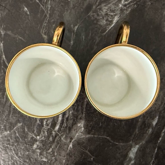 LIMOGES Porcelain Teacups and Saucers (Set of 2) - Picture 5 of 16